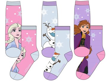 Disney's Frost Sokker 3 - pk Elsa and Anna - Supernerds