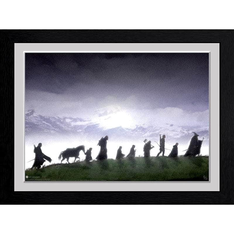 Ringenes Herre Innrammet Bilde 30 x 40 cm Fellowship - Supernerds