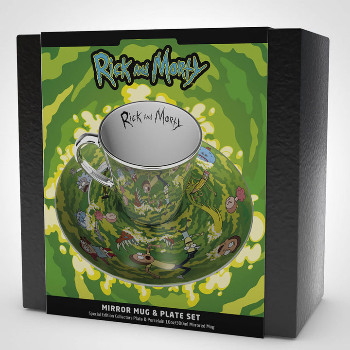 Rick and Morty Kopp og fat sett