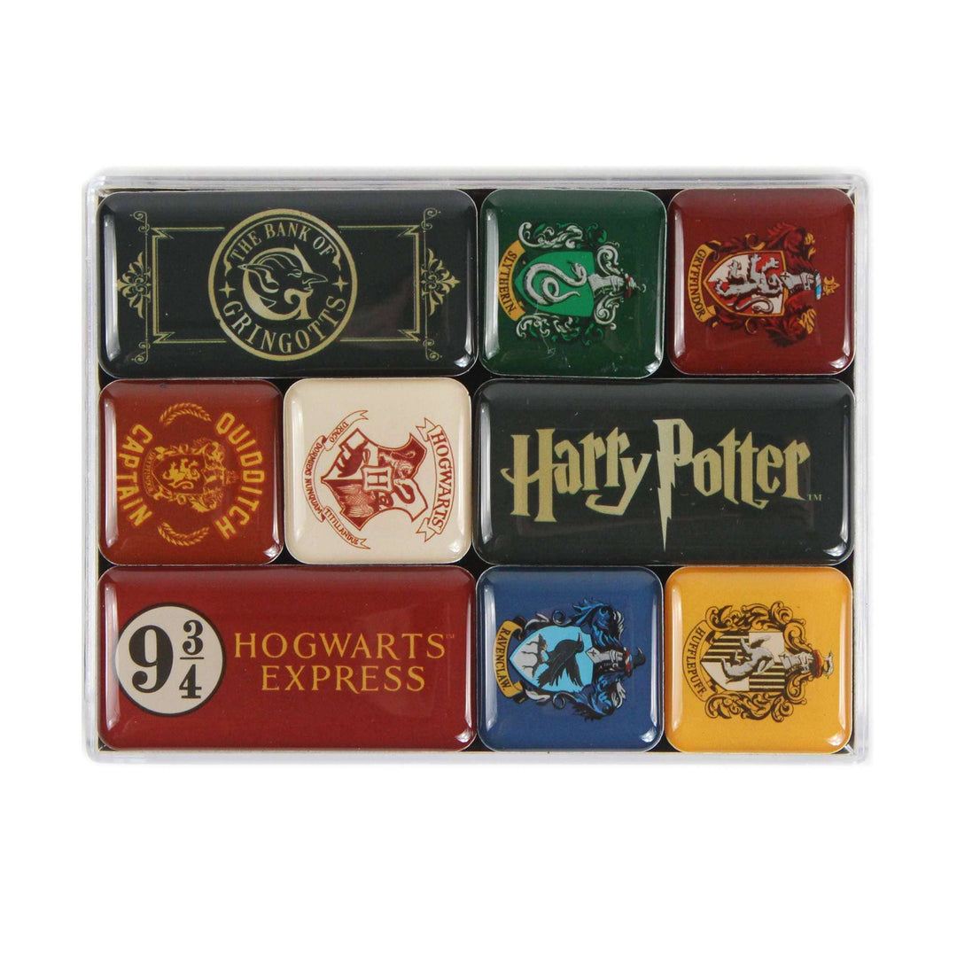 Harry Potter Kjøleskapmagneter Husene 9-pk - Supernerds