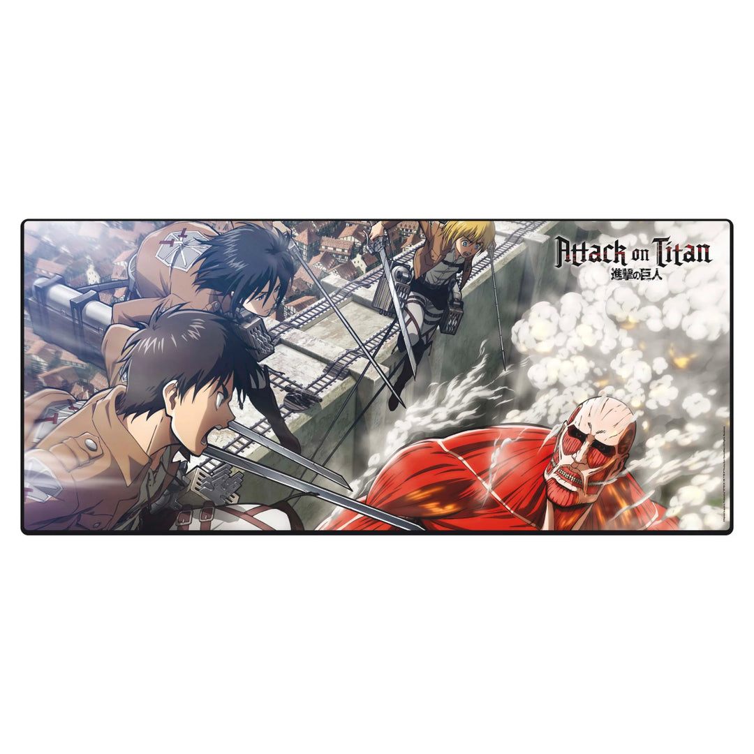 Attack On Titan Eren vs Colossal Gaming Musematte XL - Supernerds