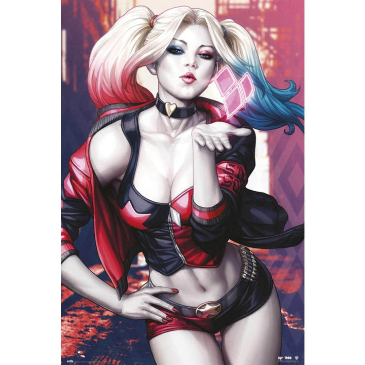 DC Comic's Batman Plakat Harley Quinn Kiss - Supernerds