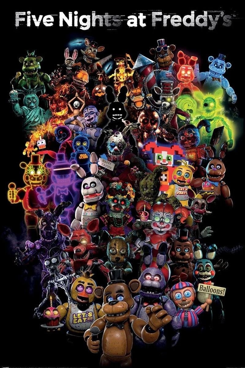 Five Nights at Freddys Plakat Collage - Supernerds