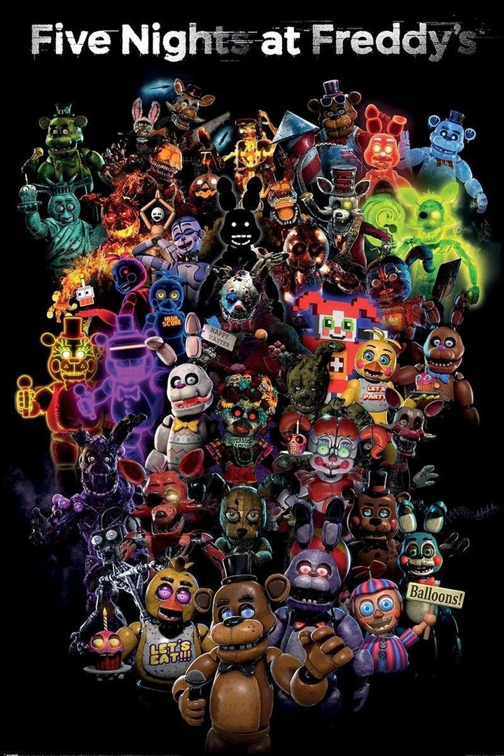 Five Nights at Freddys Plakat Collage - Supernerds