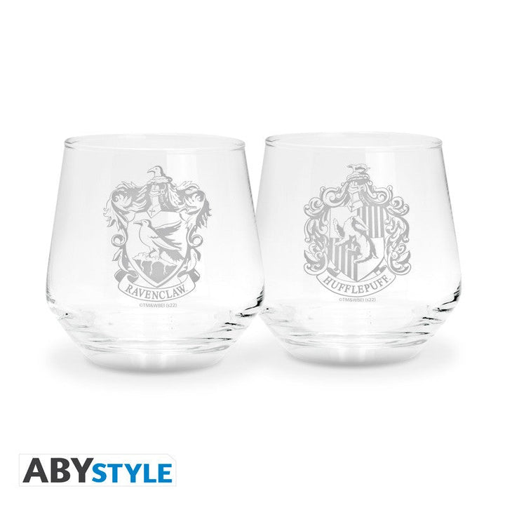 Harry Potter Drikkeglass 2 - pk Ravenclaw & Hufflepuff - Supernerds