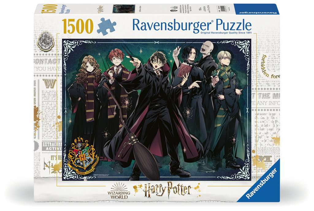 Harry Potter Gryffindor vs Slytherin Puslespill 1500 brikker - Supernerds