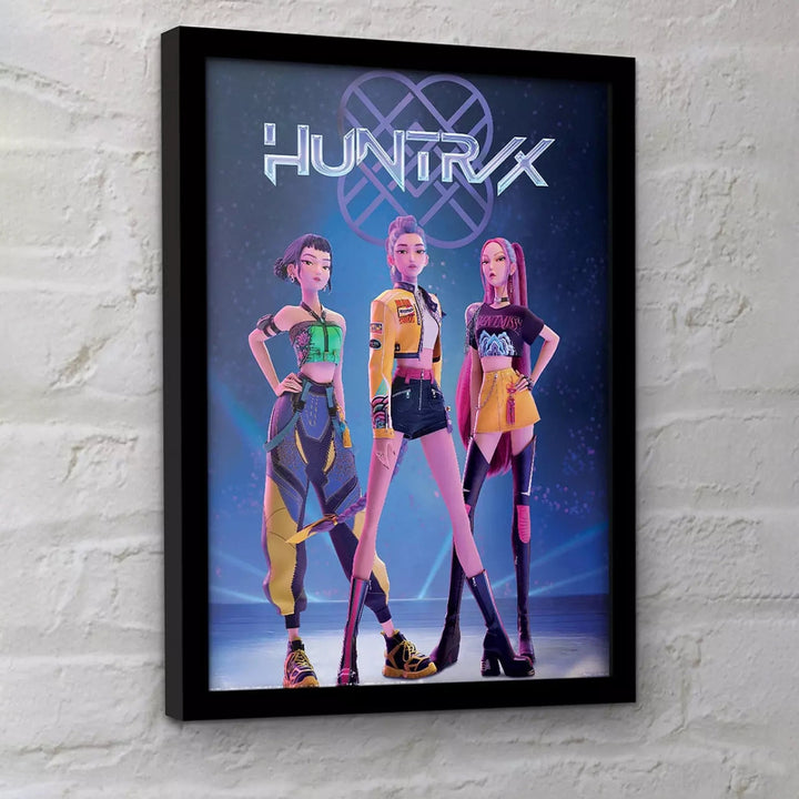 K - POP Demon Hunters Innrammet Bilde 30 x 40 cm Huntrix - Supernerds