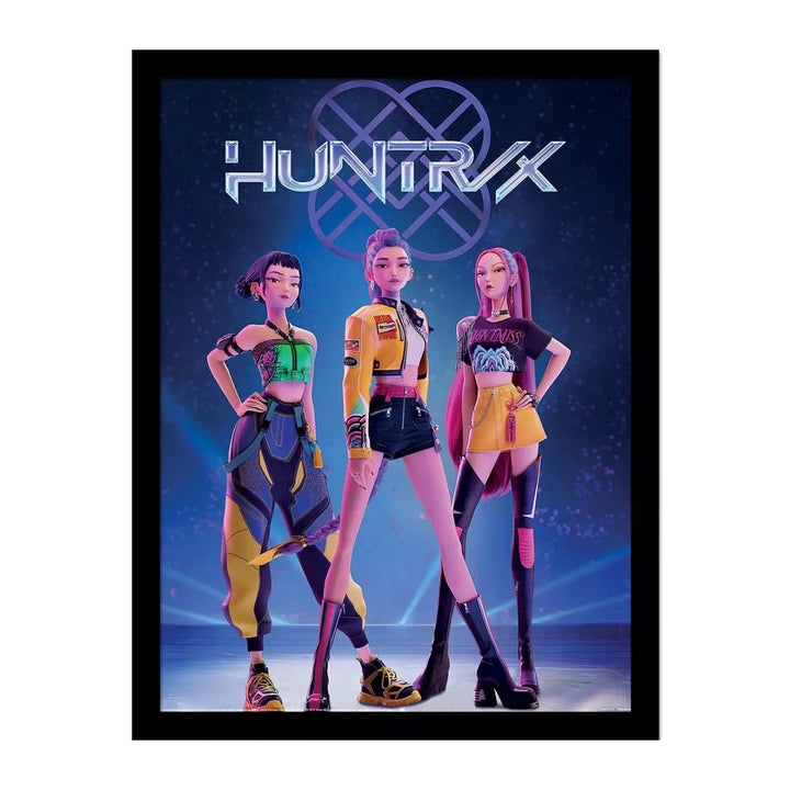 K - POP Demon Hunters Innrammet Bilde 30 x 40 cm Huntrix - Supernerds