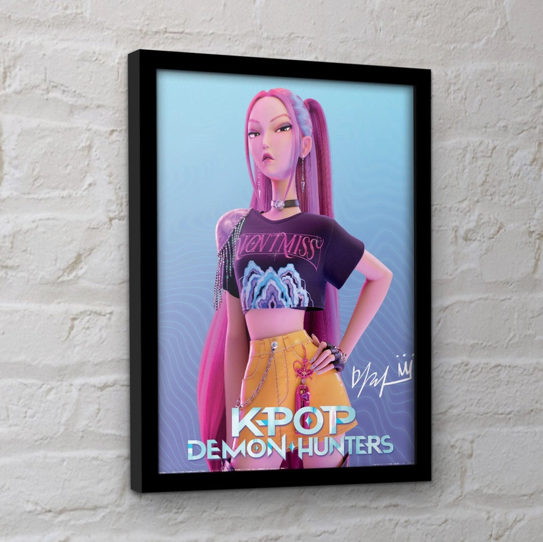 K - POP Demon Hunters Innrammet Bilde 30 x 40 cm Mira - Supernerds