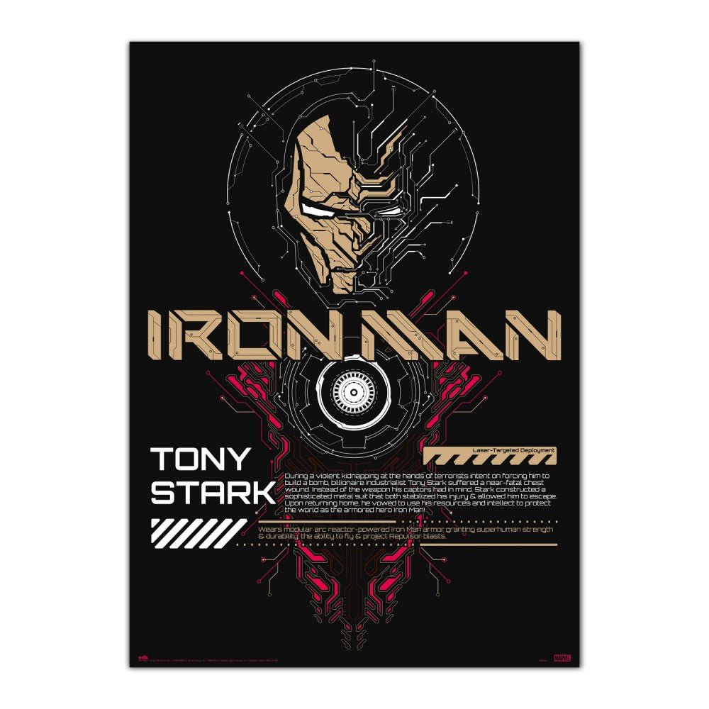 Marvel's Iron Man Selvlysende plakat - Supernerds