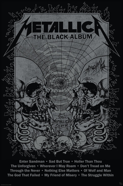 Metallica Plakat Black Album - Supernerds