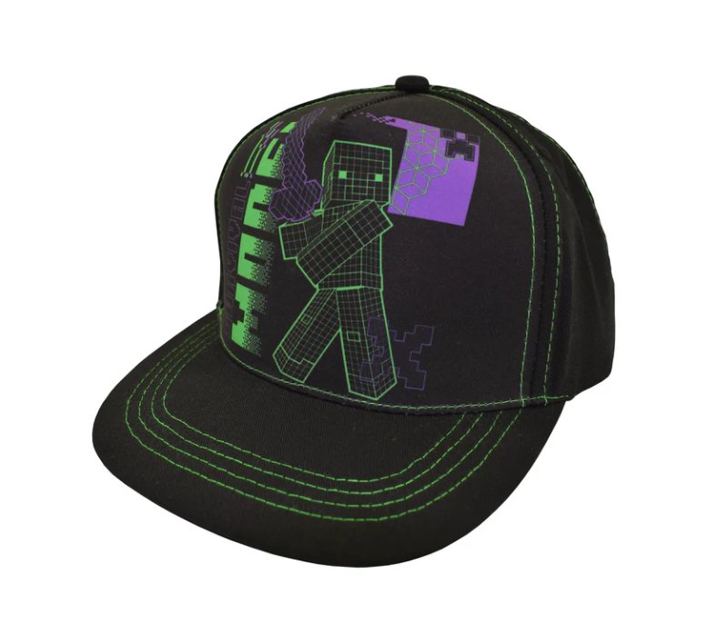 Minecraft Caps Neon Steve – Supernerds