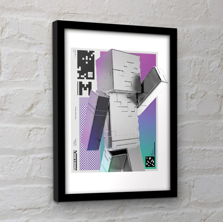 Minecraft Innrammet Bilde 30 x 40 cm - Supernerds