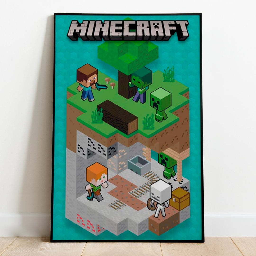 Minecraft Plakat Into The Mine - Supernerds