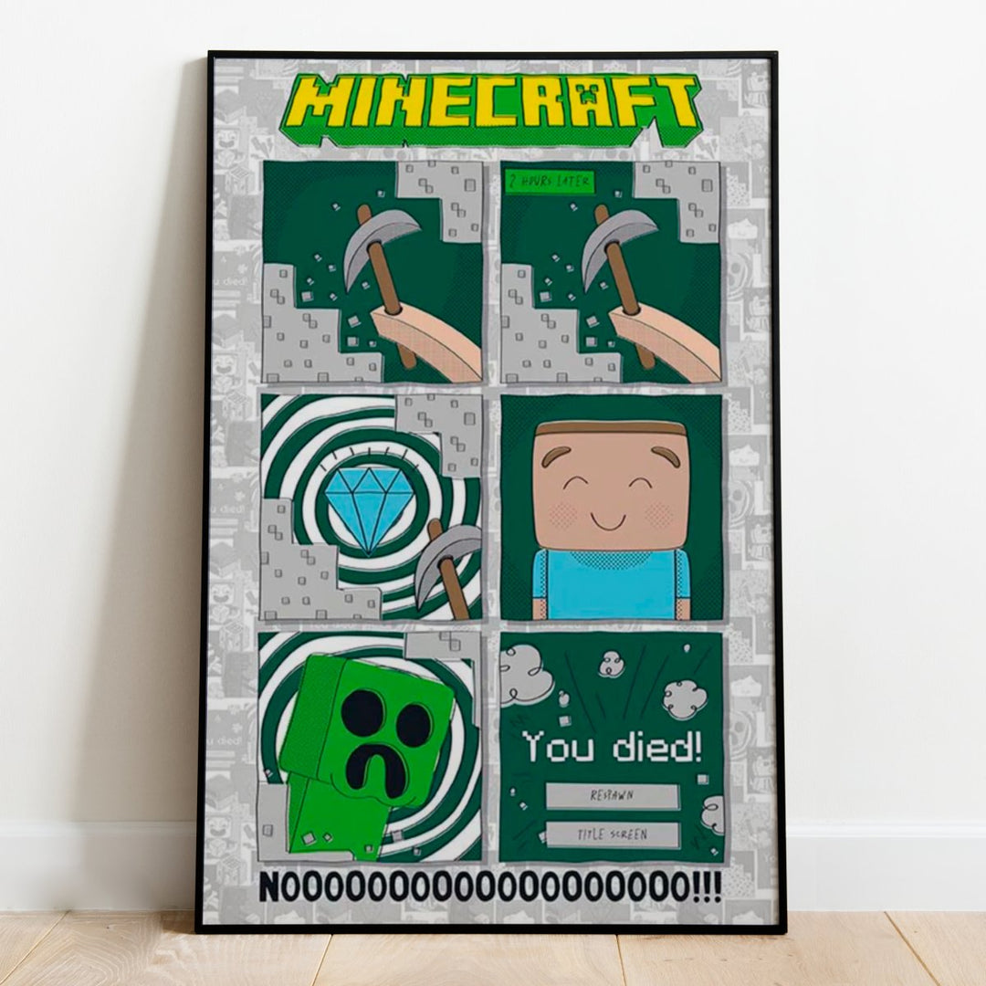 Minecraft Plakat One Last Diamond - Supernerds