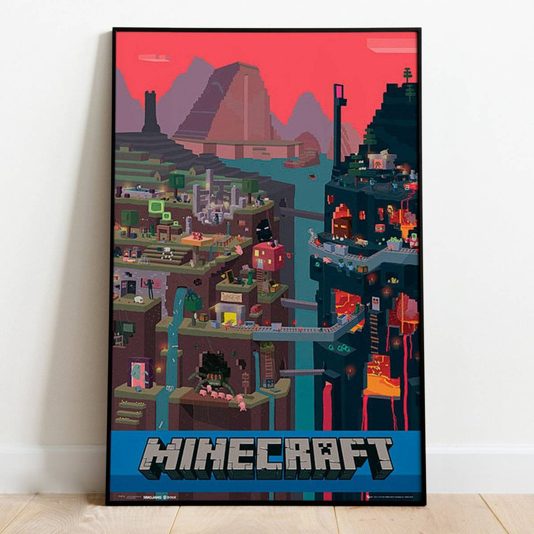 Minecraft Plakat World - Supernerds