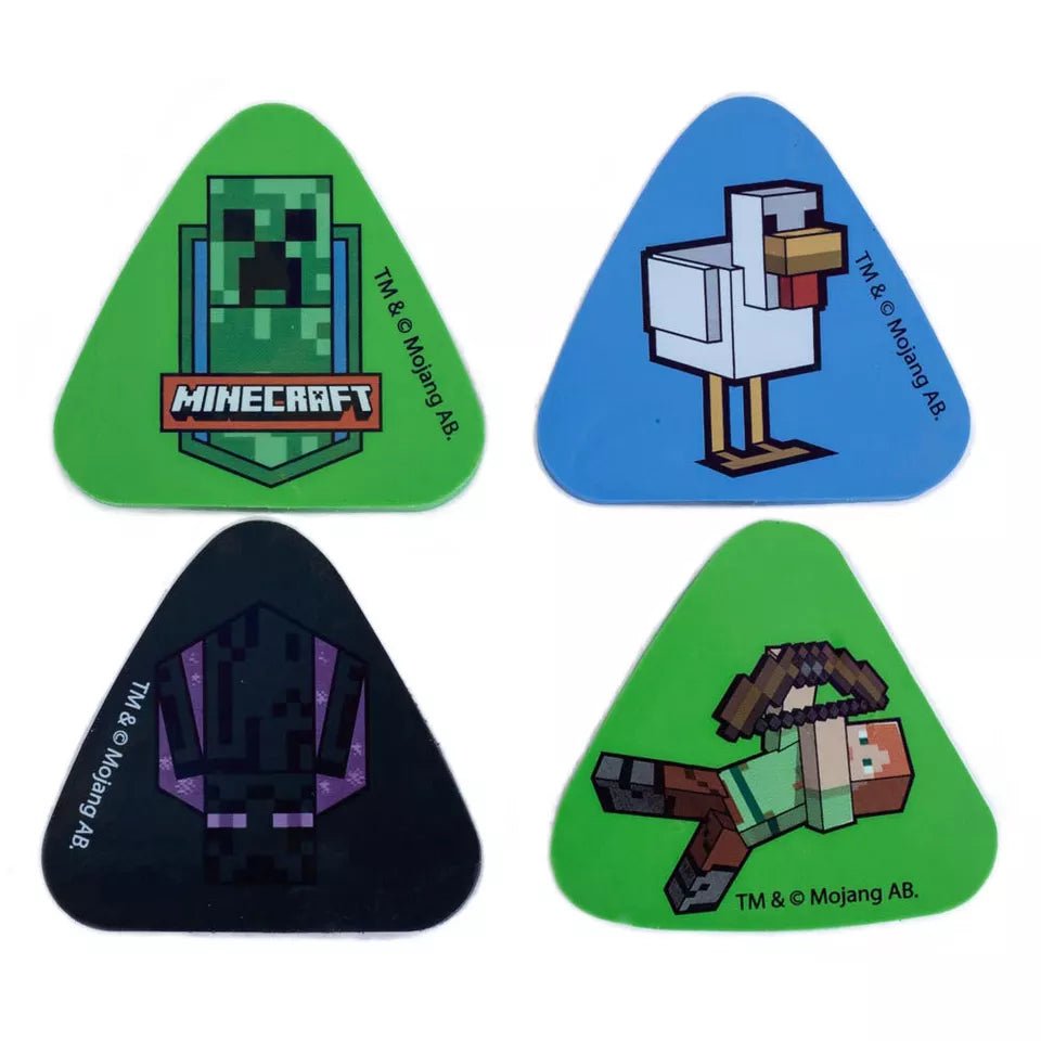 Minecraft Viskelær 4 - pk - Supernerds