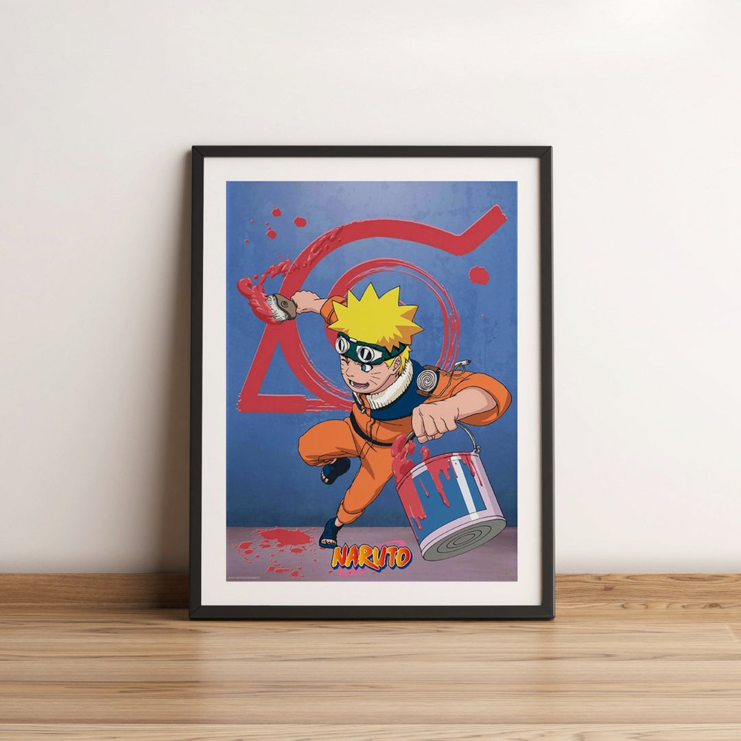 Naruto Plakat 52 x 38 cm Naruto & Konoha Emblem - Supernerds