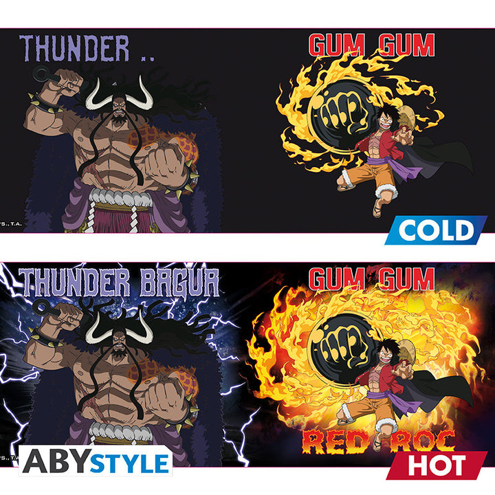 One Piece Varmeskiftende Kopp Luffy vs Kaido