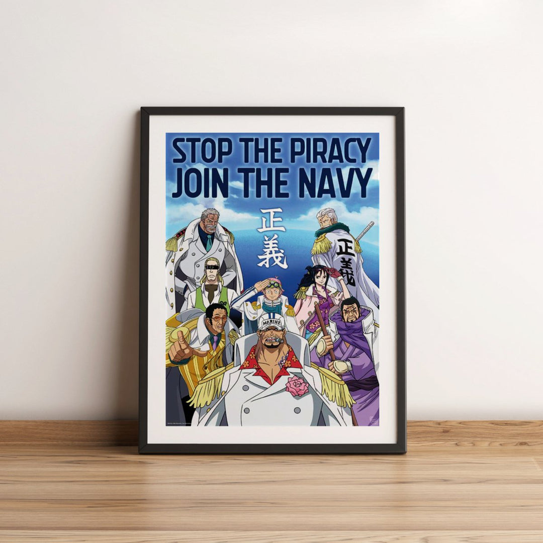 One Piece Plakat 52 x 38 cm Marine Army - Supernerds
