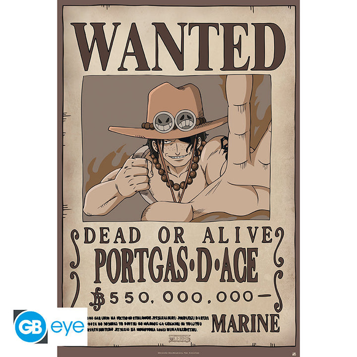 One Piece Plakat Wanted Ace
