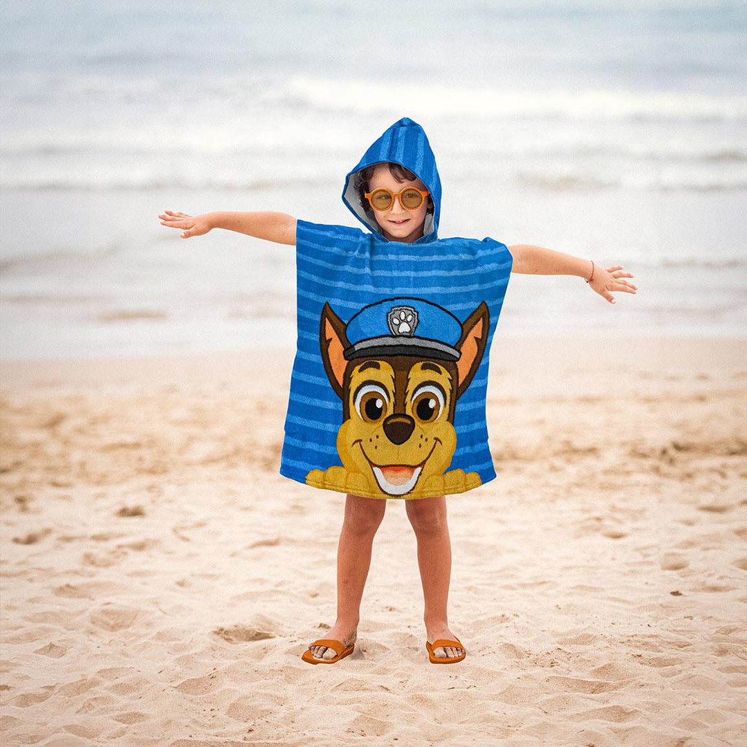 Paw Patrol Badeponcho med Hette Chase - Supernerds