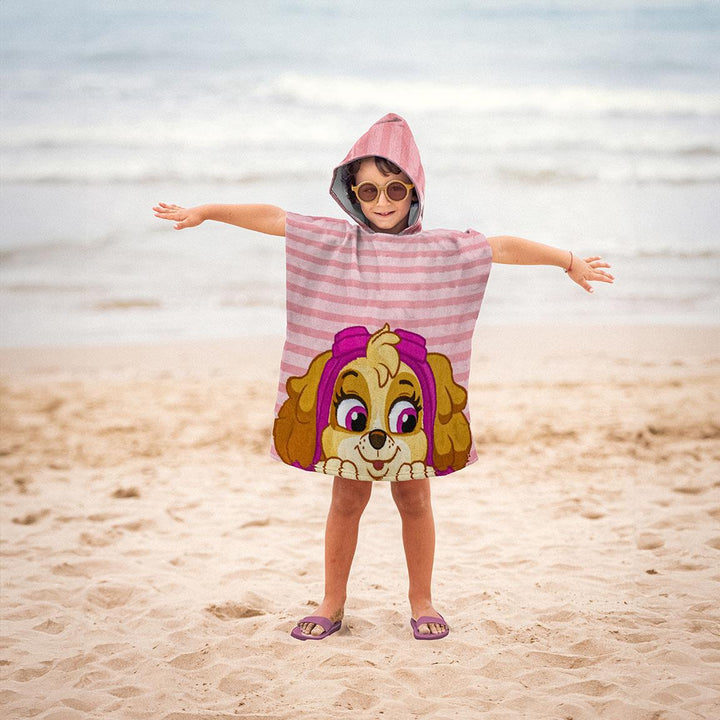 Paw Patrol Badeponcho med Hette Skye - Supernerds