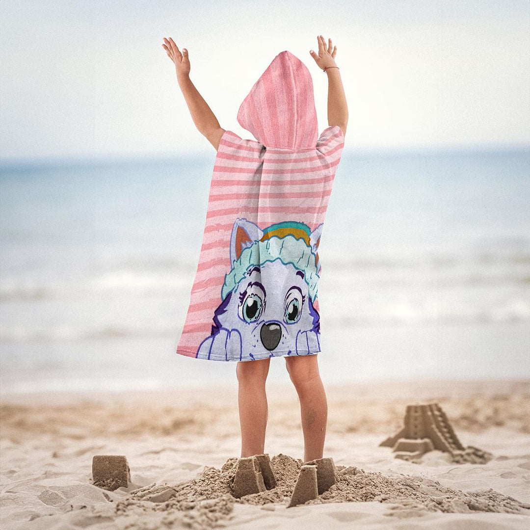Paw Patrol Badeponcho med Hette Skye - Supernerds
