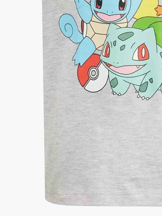 Pokemon T - skjorte Grå Starters - Supernerds