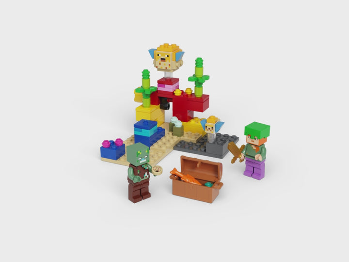 LEGO Minecraft Korallrevet 21164 byggesett (92 deler)