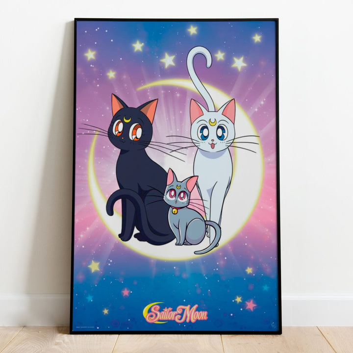 Sailor Moon Plakat Luna, Artemis & Diana - Supernerds