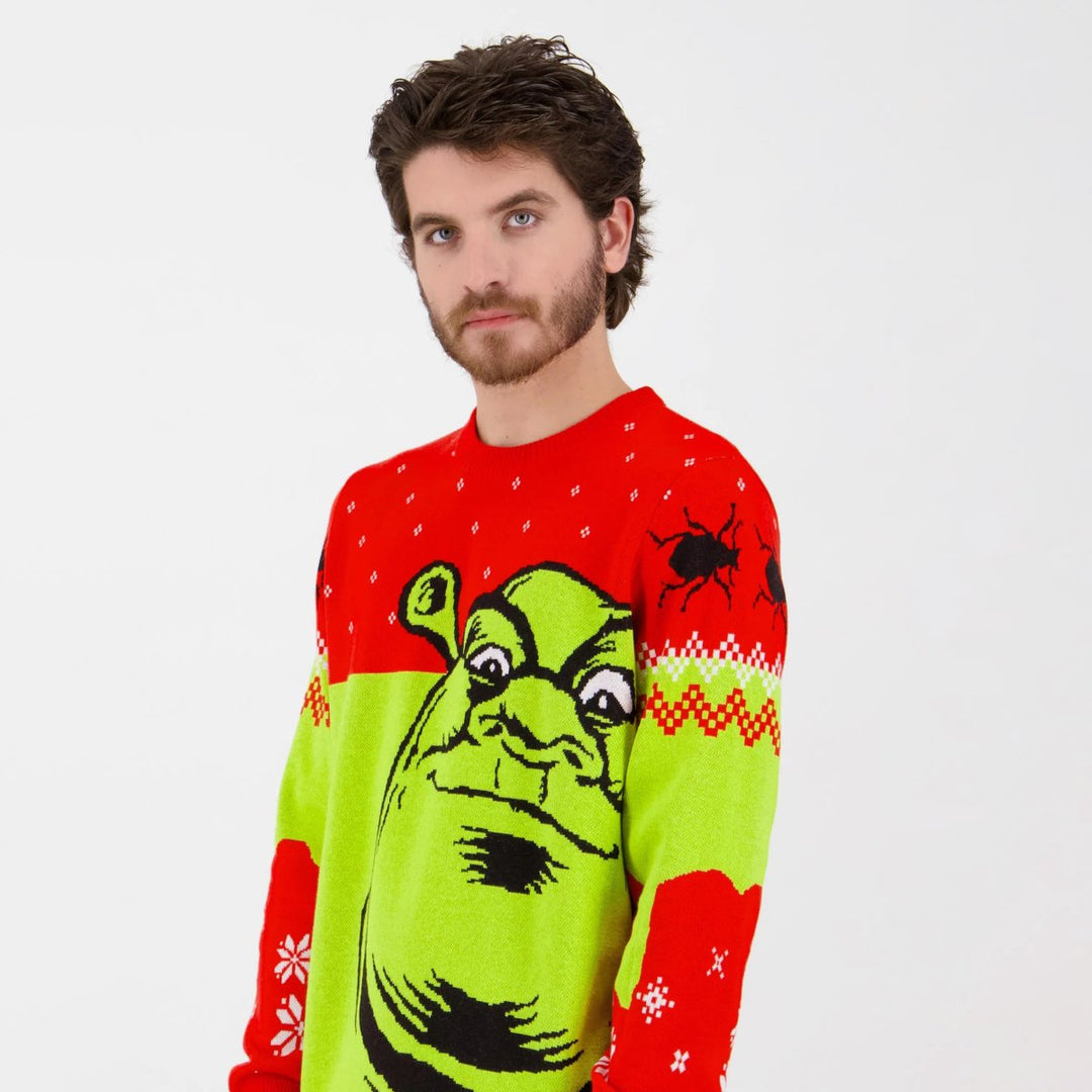 Shrek Julegenser Strikket - Supernerds