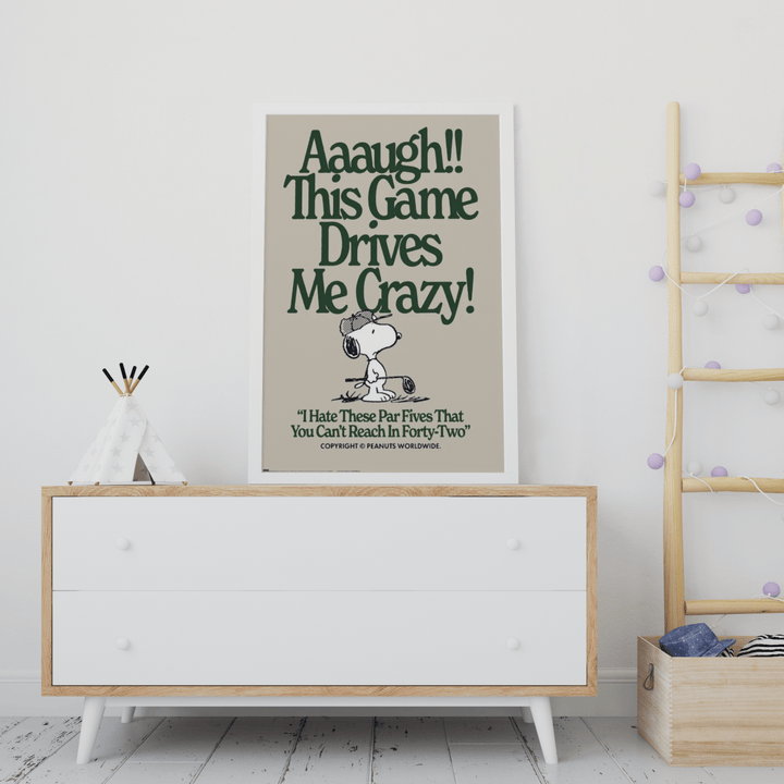 Snoopy Plakat Drives Me Crazy - Supernerds