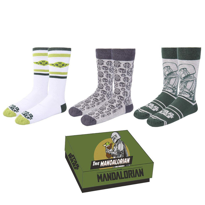 Star Wars The Mandalorian Sokker 3-pk - Supernerds