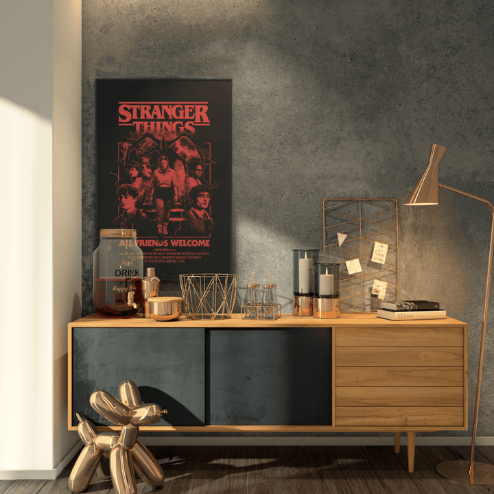 Stranger Things Plakat All Friends Welcome - Supernerds