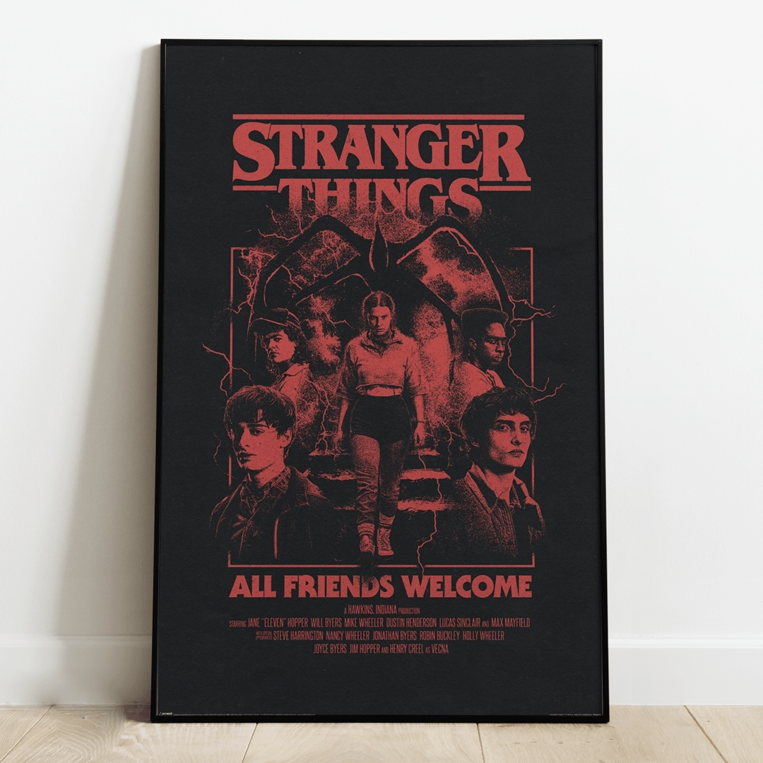 Stranger Things Plakat All Friends Welcome - Supernerds