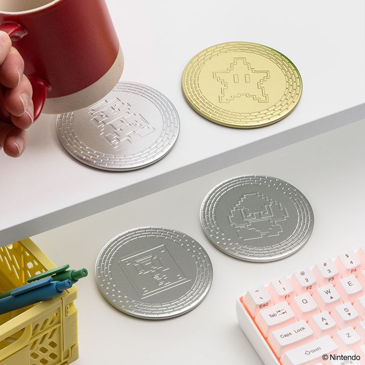 Super Mario Glassbrikker Metall - Supernerds