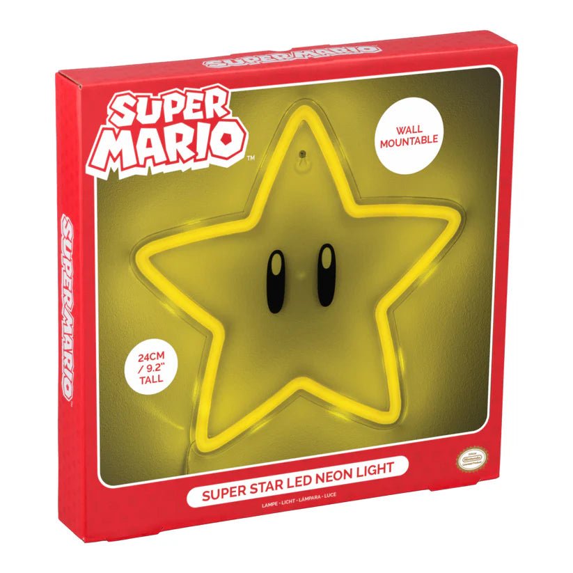 Super Mario Lampe Super Star Neon - Supernerds