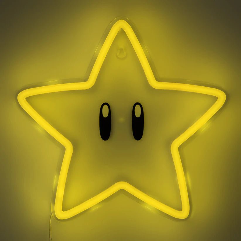 Super Mario Lampe Super Star Neon - Supernerds