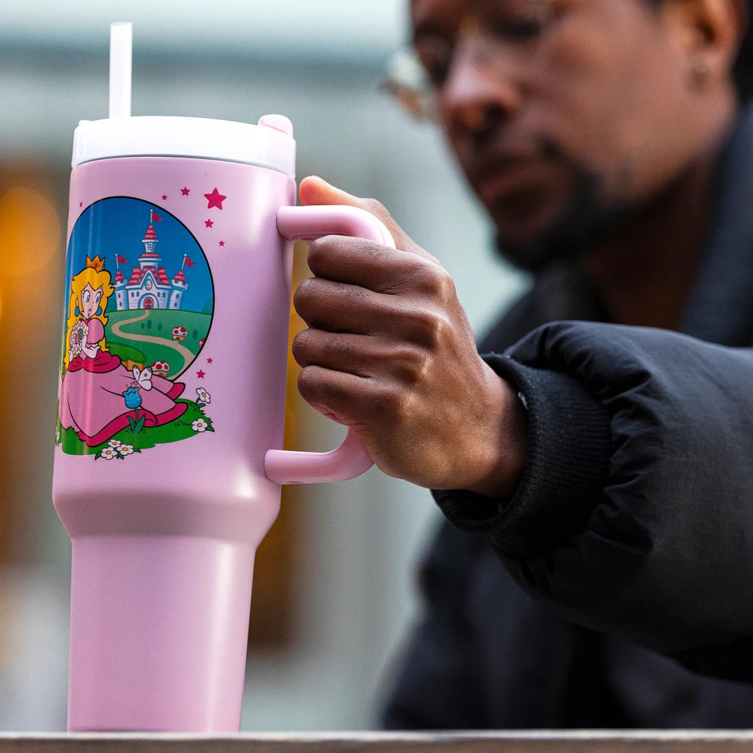 Super Mario Peach Termoklopp Tumbler 1.2 Liter - Supernerds