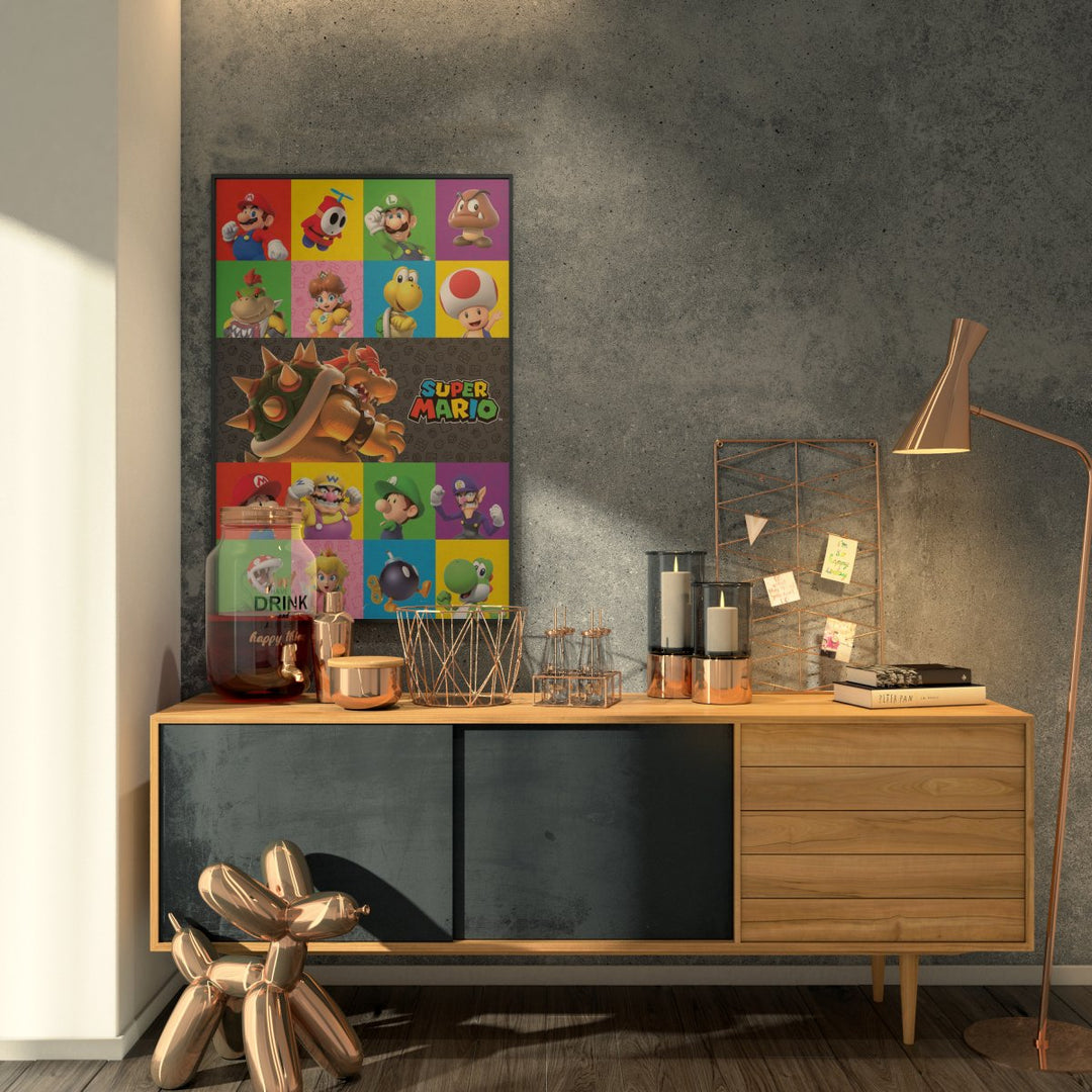 Super Mario Plakat Characters - Supernerds