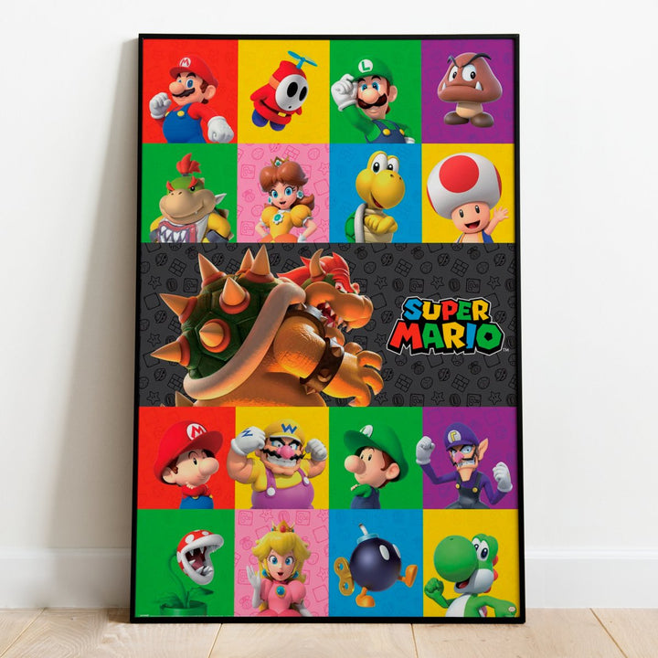 Super Mario Plakat Characters - Supernerds