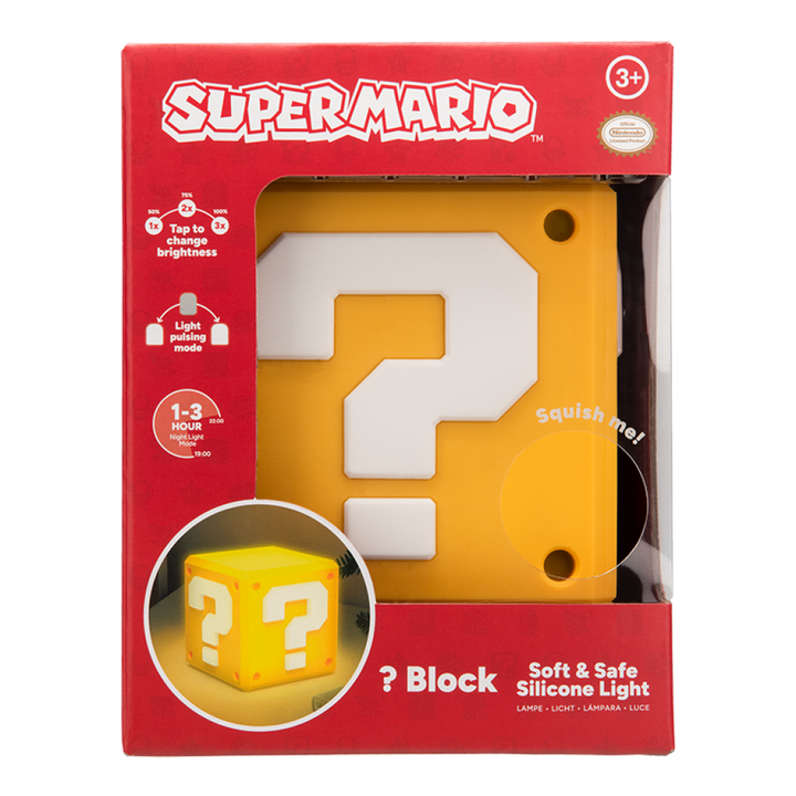 Super Mario Lampe Question Block Squishy