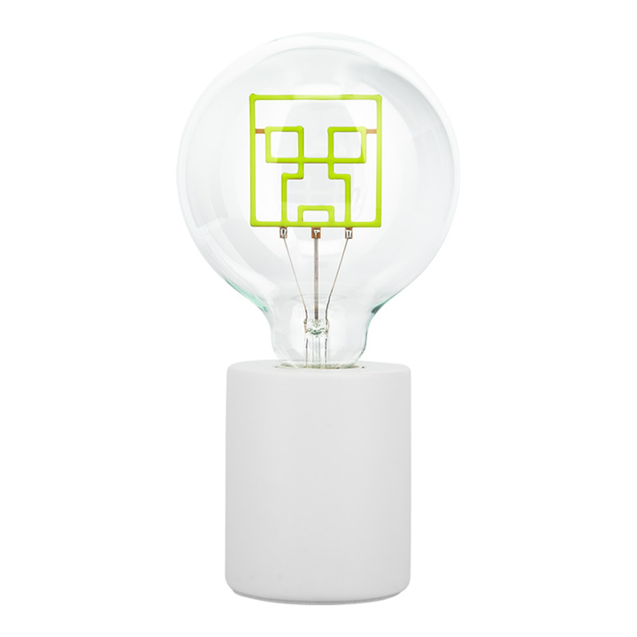 Minecraft Lampe LED Neonpære Creeper