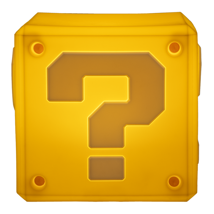 Super Mario Lampe Question Block Squishy