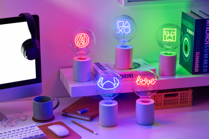 Minecraft Lampe LED Neonpære Creeper