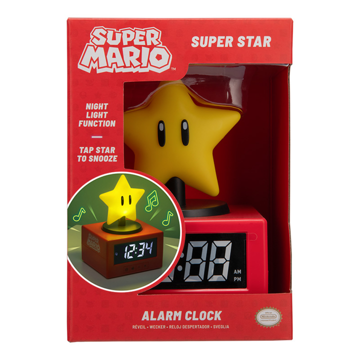 Super Mario Vekkerklokke Super Star