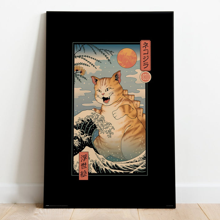 Vincent Trinidad Plakat Catzilla Ukiyoe - Supernerds