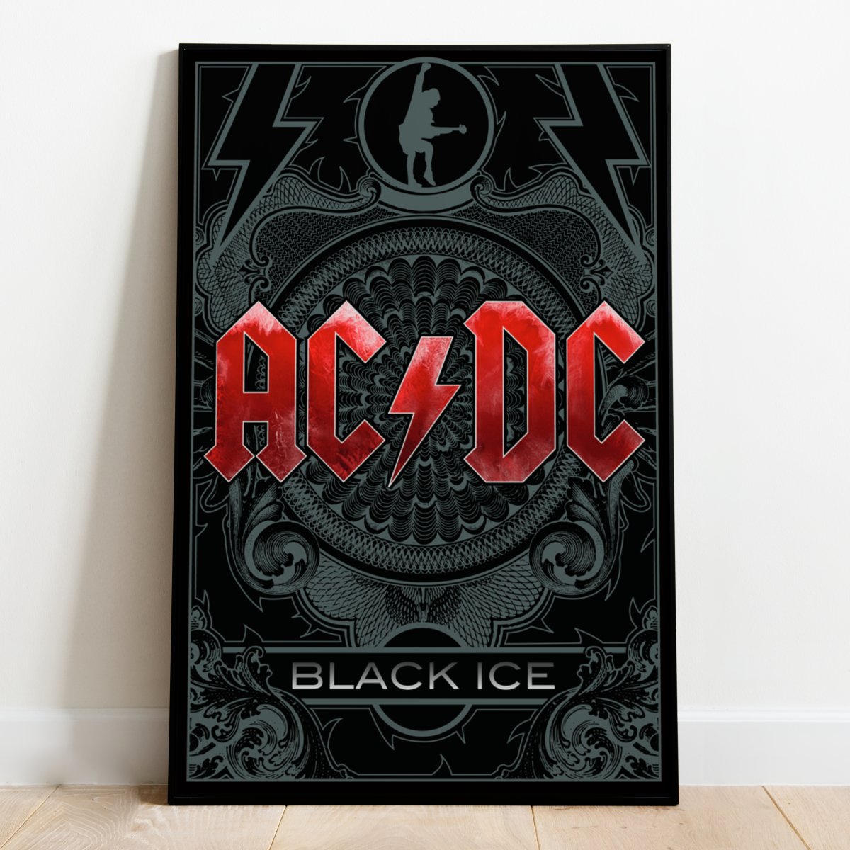 AC/DC Plakat Black Ice | Supernerds | Norsk Nettbutikk