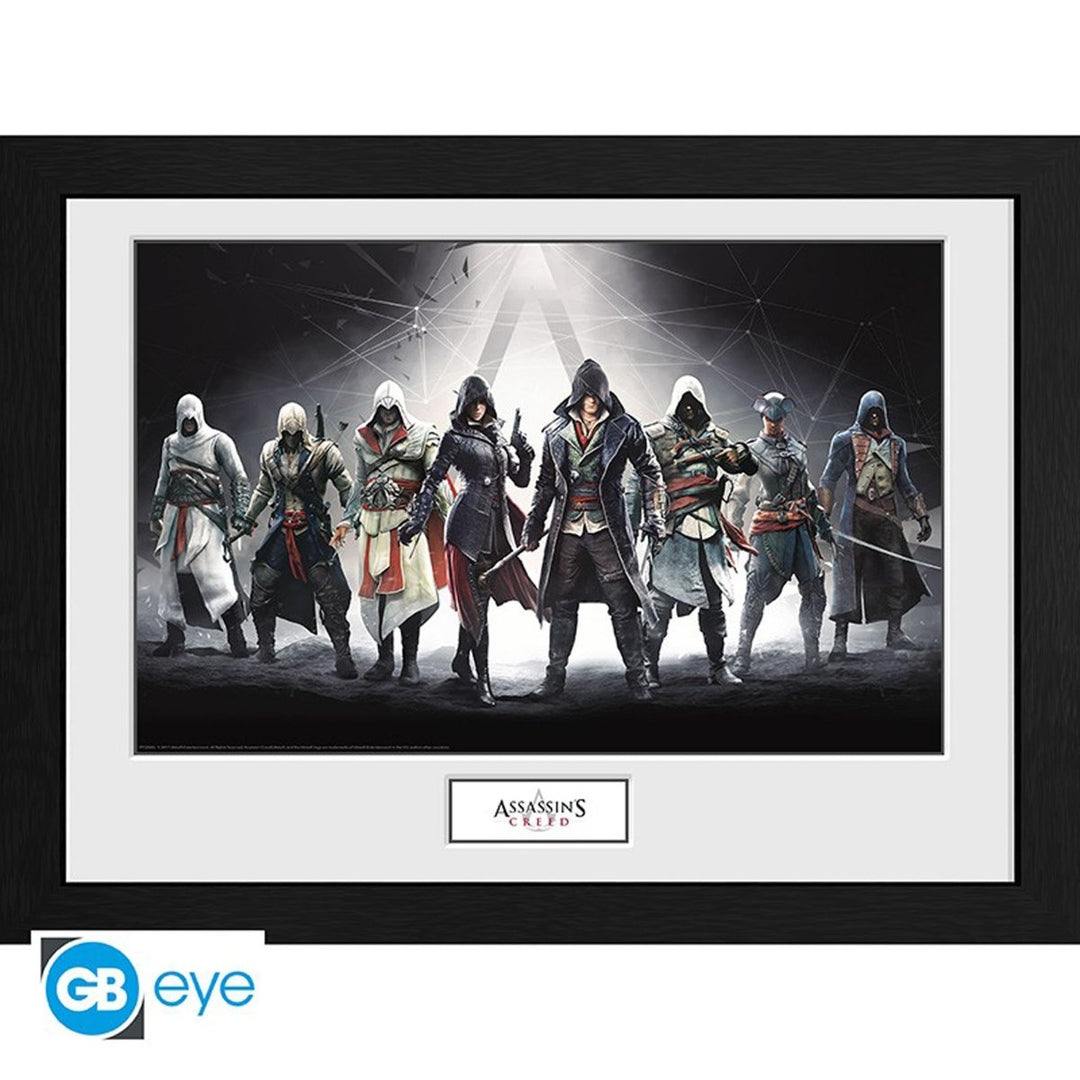 Assassin's Creed Innrammet Bilde 30 x 40 cm Characters - Supernerds